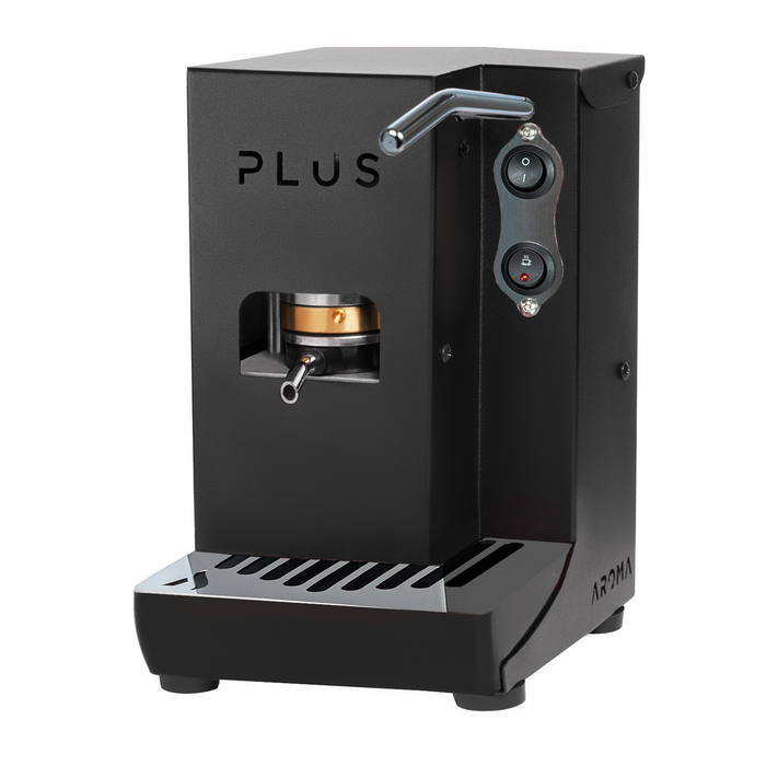 NEW ENTRY MACCHINA CAFFÈ A CIALDE IN CARTA AROMA PLUS TOTAL BLACK ESE 44+50 CIALDE OMAGGIO