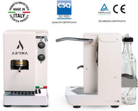 MACCHINA CAFFÈ A CIALDE IN CARTA AROMA PLUS tot. White ESE 44 + 50 CIALDE OMAGG