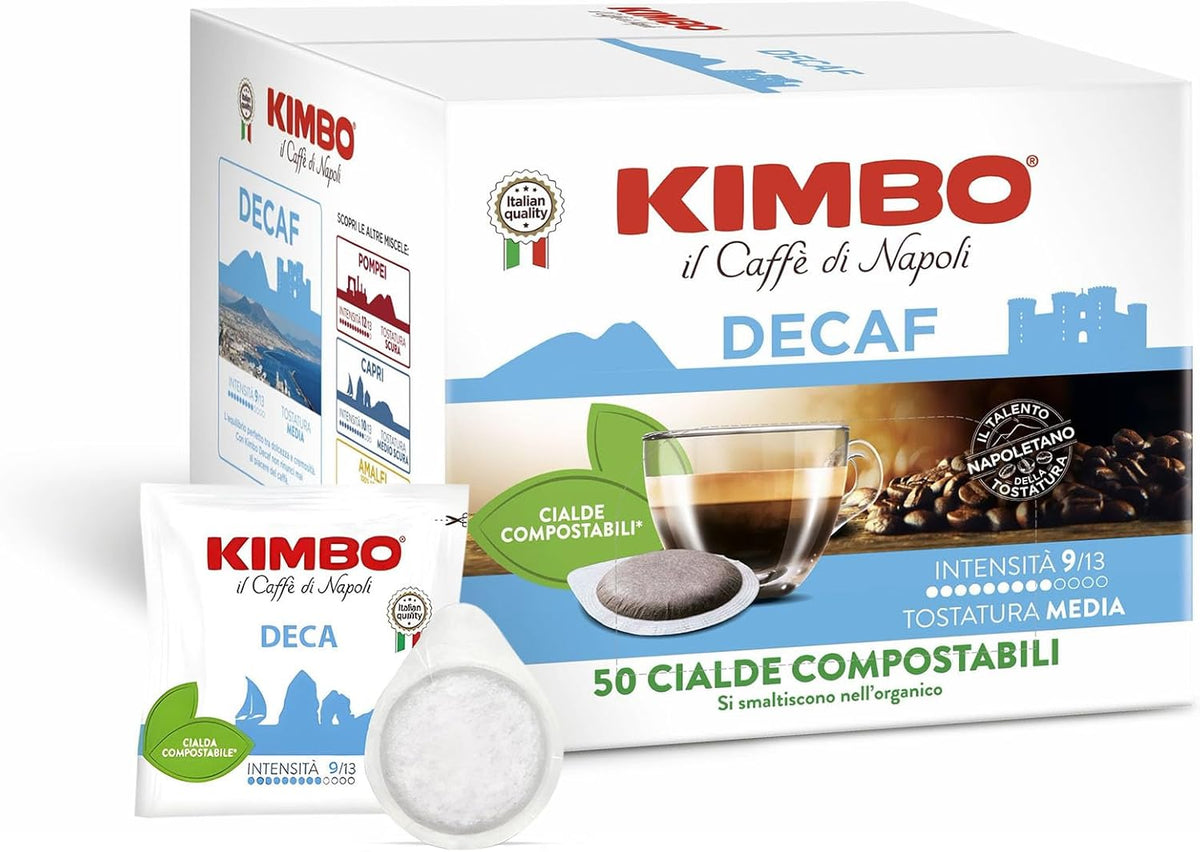 CAFFE KIMBO - CIALDE ESE 44MM  - MISCELA DECAFFEINATA DEK