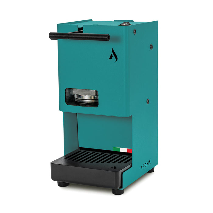 MACCHINA CAFFÈ A CIALDE IN CARTA AROMA EGO 2025 STANDARD ESE 44 COLORE TURCHESE
