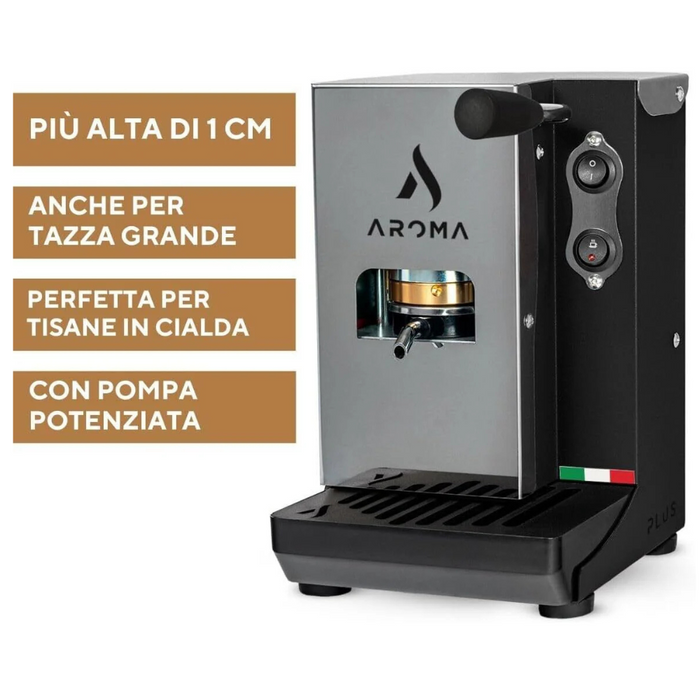 MACCHINA CAFFE AROMA PLUS A CIALDE 2024 IN CARTA STANDARD ESE 44+50 CIALDE IN OMAGGIO