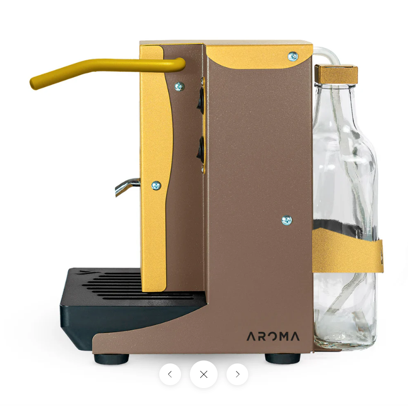 MACCHINA CAFFÈ A CIALDE IN CARTA AROMA PLUS ORO E TORTORA STANDARD ESE 44