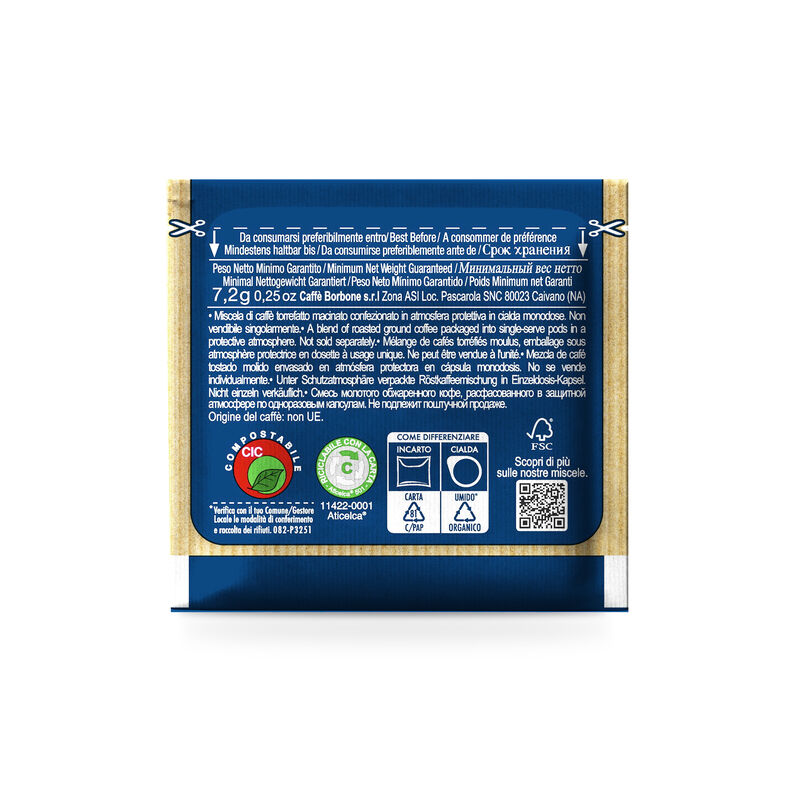 CAFFE BORBONE - CIALDE ESE 44mm - MISCELA BLU