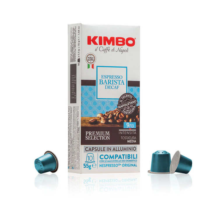 CAFFE KIMBO - COMPATIBILE PER NESPRESSO  - MISCELA DECAFFEINATO ESPRESSO BARISTA