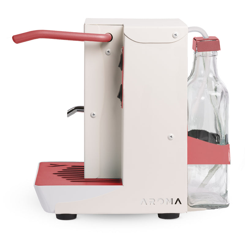 MACCHINA CAFFÈ A CIALDE IN CARTA AROMA PLUS BIANCA E ROSA ANTICO+50 CIALDE OMAGG