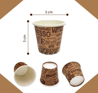 1000 pz BICCHIERE DI CARTA PER CAFFè TEAM BIO 75 ML CAFFè BICCHIERINI MARRONI